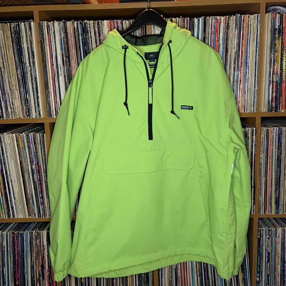 High visibility Obey jacket in XL